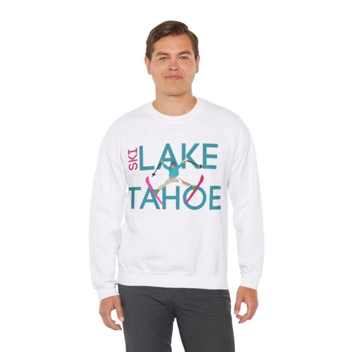Ski Lake Tahoe Zwart Capuchon Heren Dames Unisex Lange Mouwen Pullover
