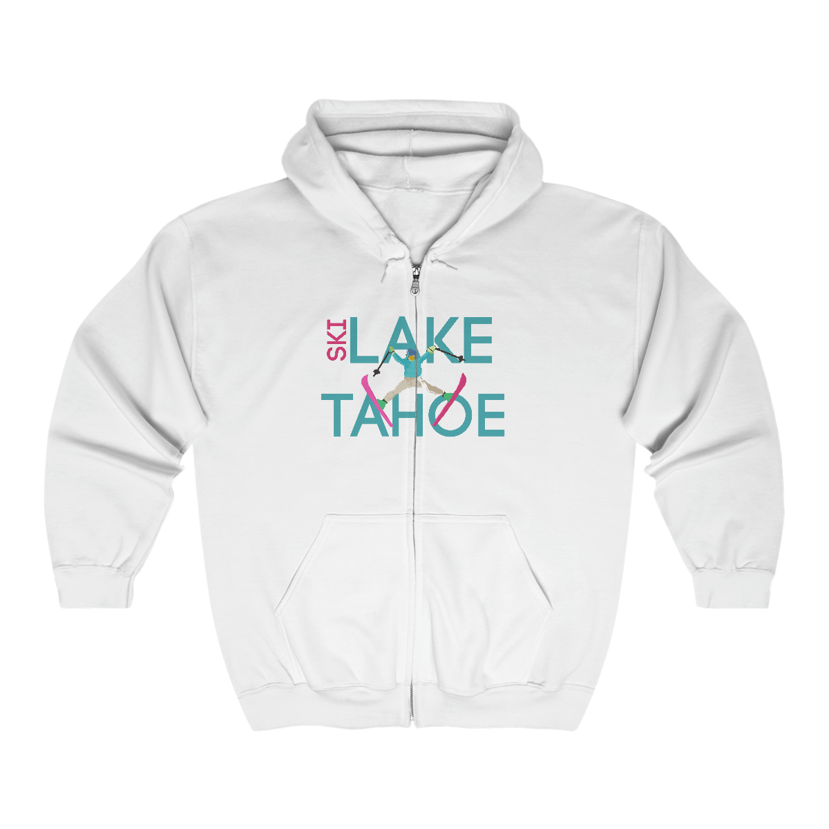 Ski Lake Tahoe Hooded Sweatshirt - Image 3