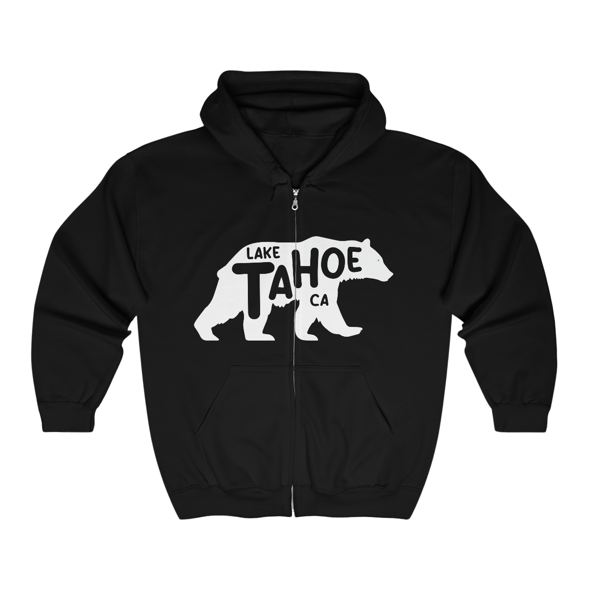 Lake Tahoe Bear Zip Up Hoodie - Image 3