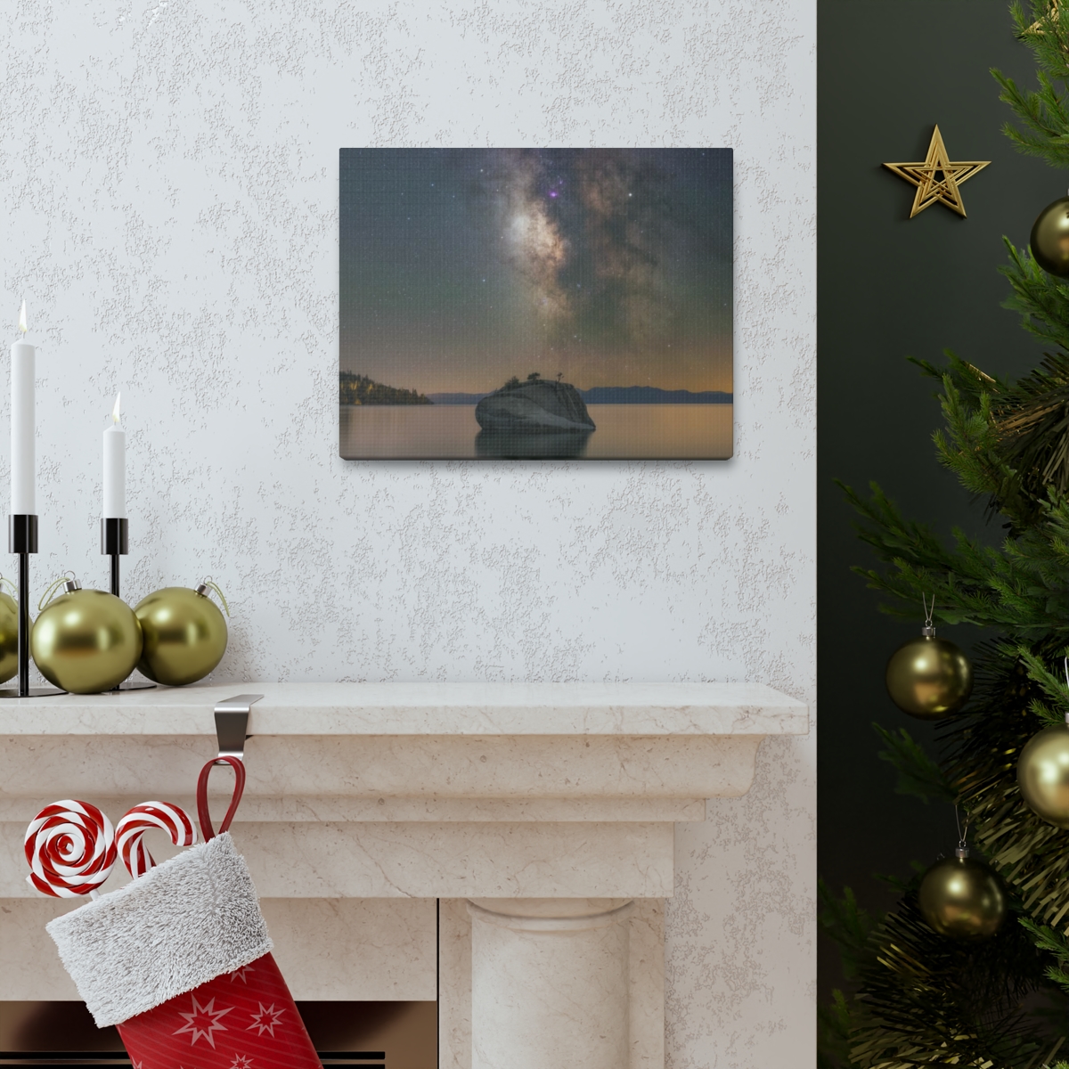 Lake Tahoe Bonsai Rock Canvas Print - Image 20