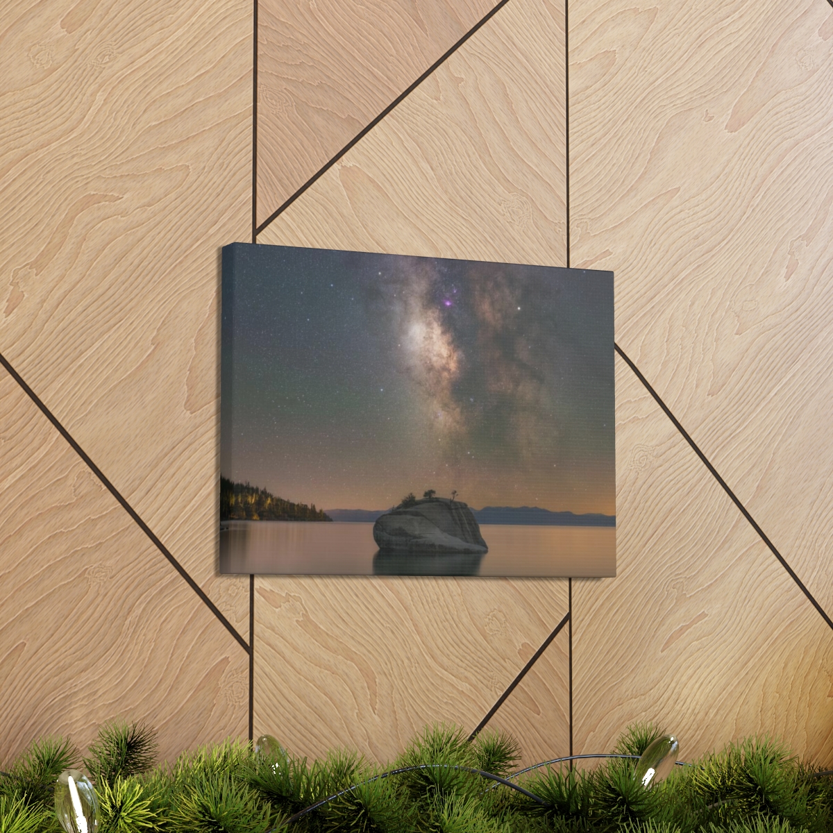 Lake Tahoe Bonsai Rock Canvas Print - Image 28