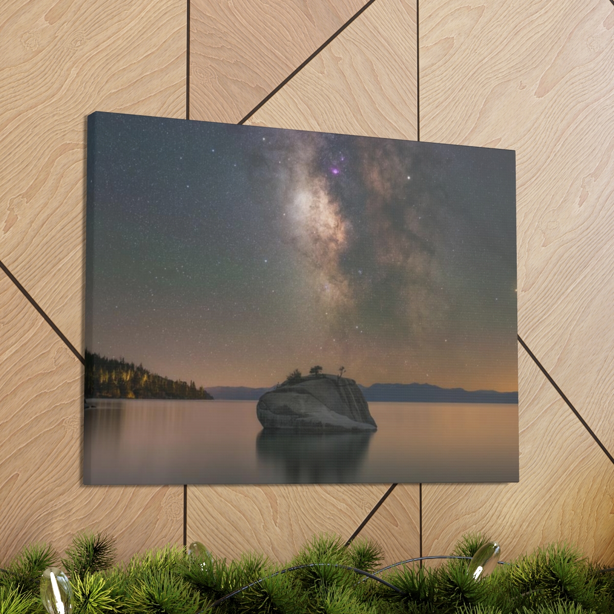 Lake Tahoe Bonsai Rock Canvas Print - Image 35