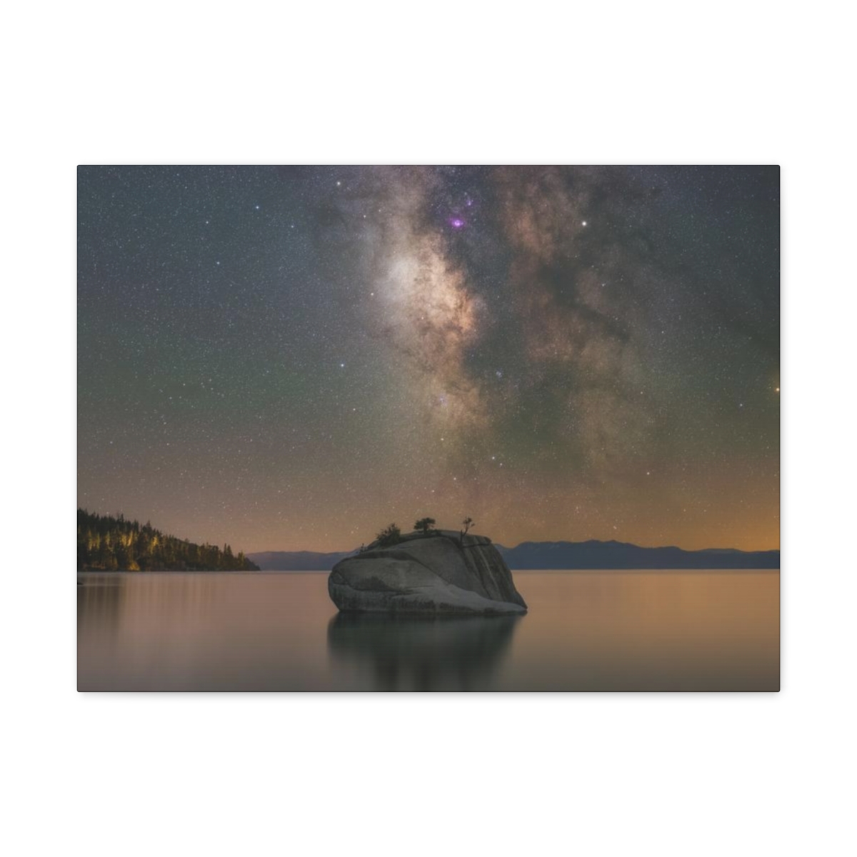 Lake Tahoe Bonsai Rock Canvas Print - Image 29