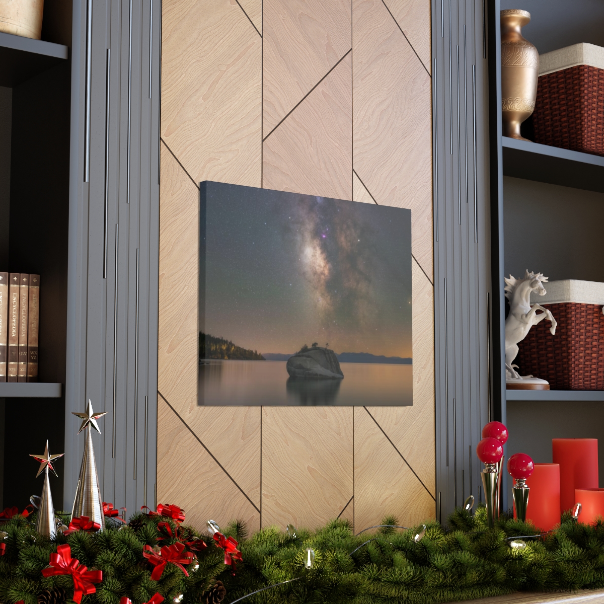 Lake Tahoe Bonsai Rock Canvas Print - Image 42