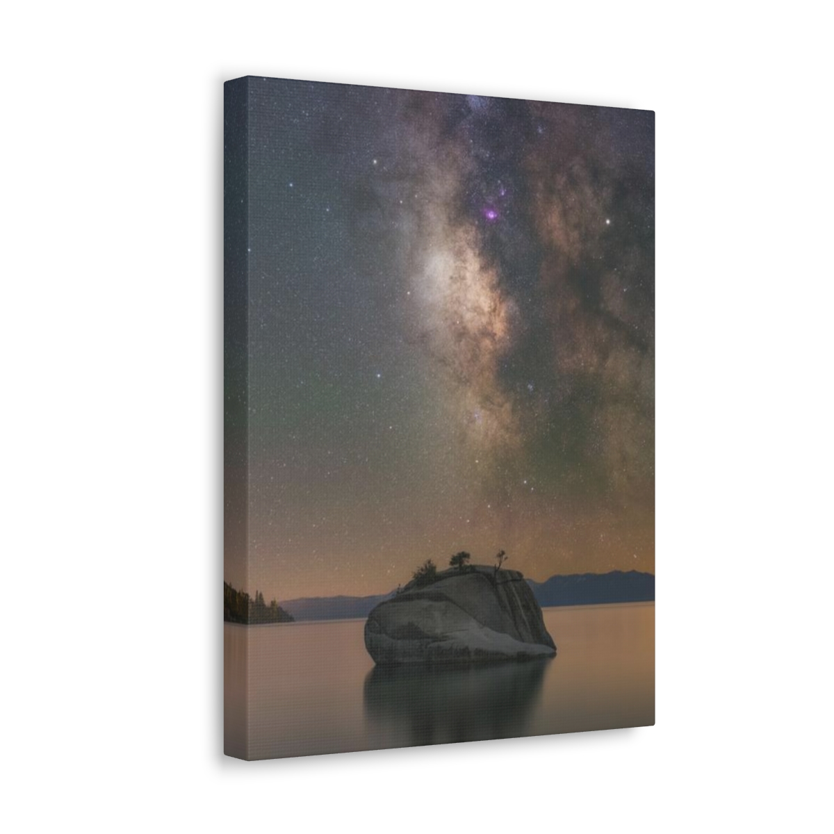 Lake Tahoe Bonsai Rock Canvas Print - Image 44