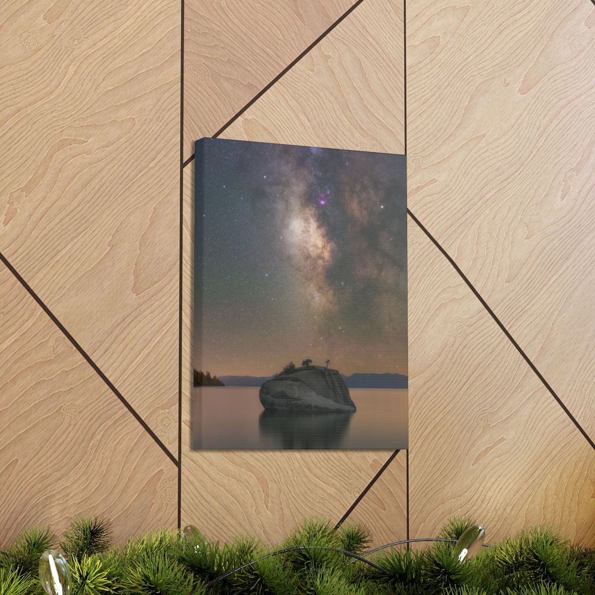 Lake Tahoe Bonsai Rock Canvas Print - Image 49