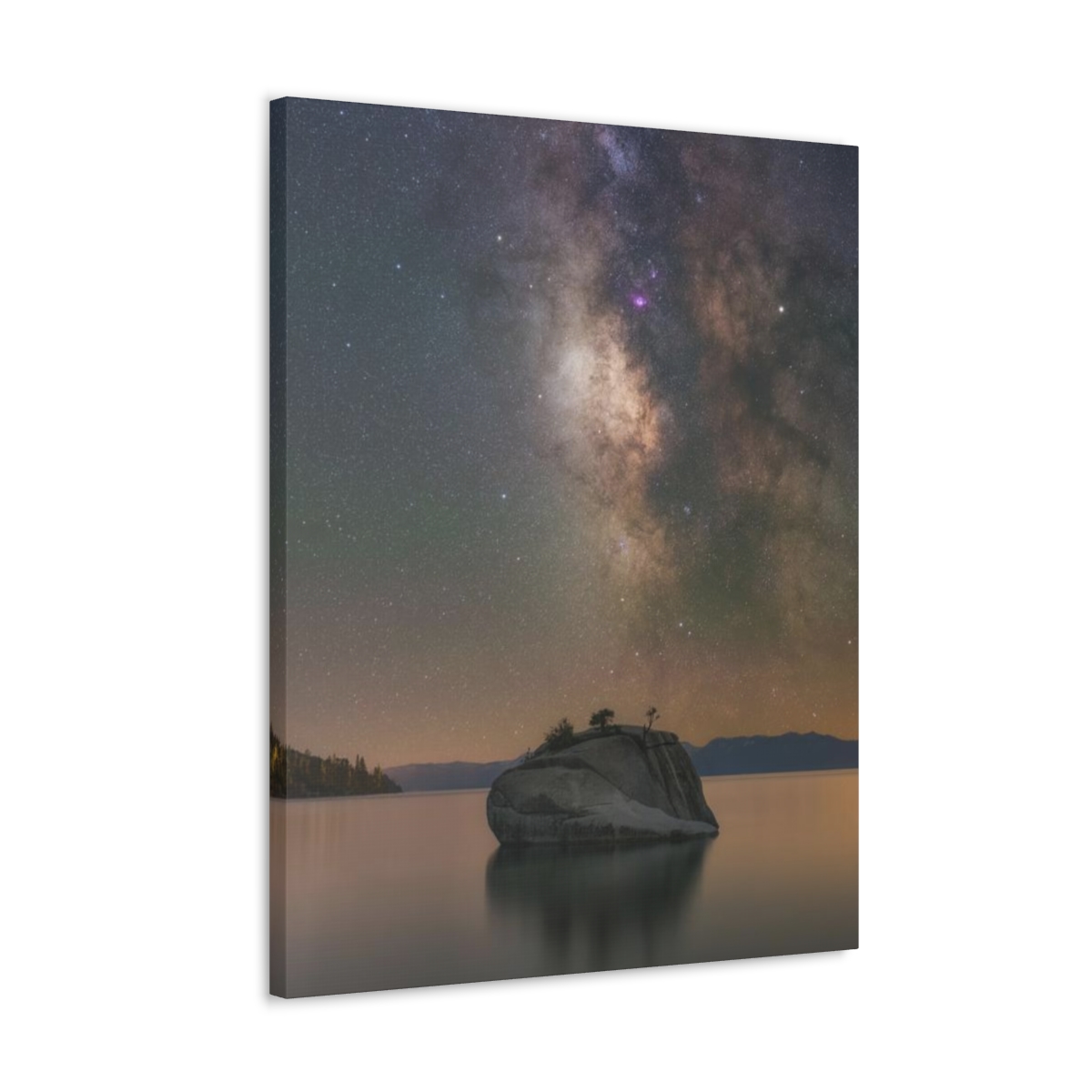 Lake Tahoe Bonsai Rock Canvas Print - Image 51