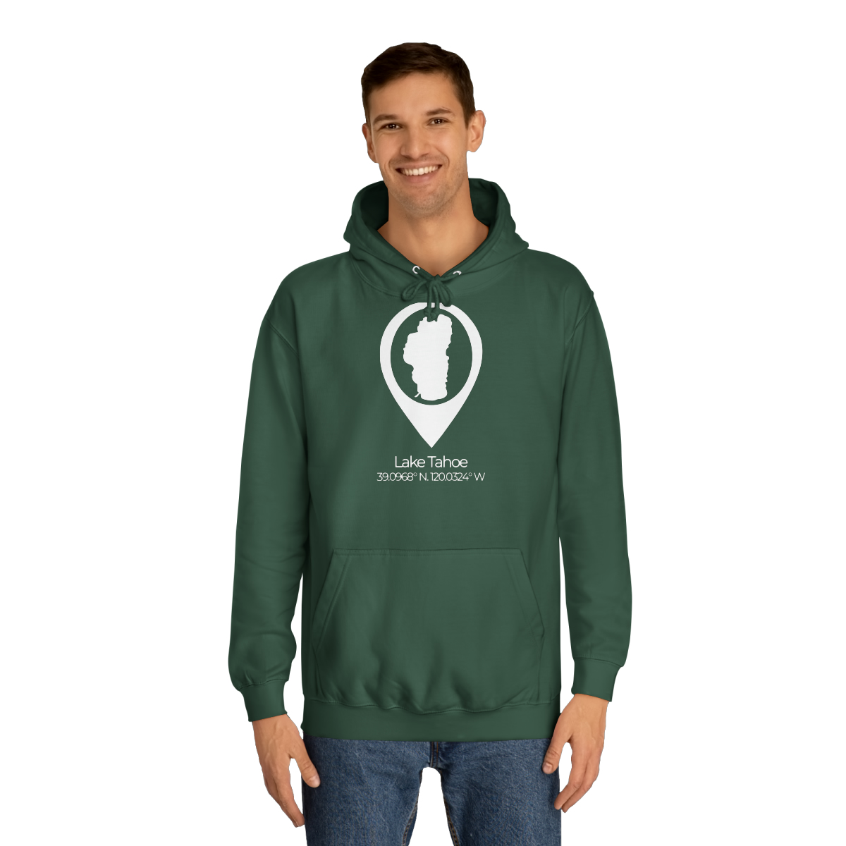 Lake Tahoe Location Pin Hoodie - Image 15