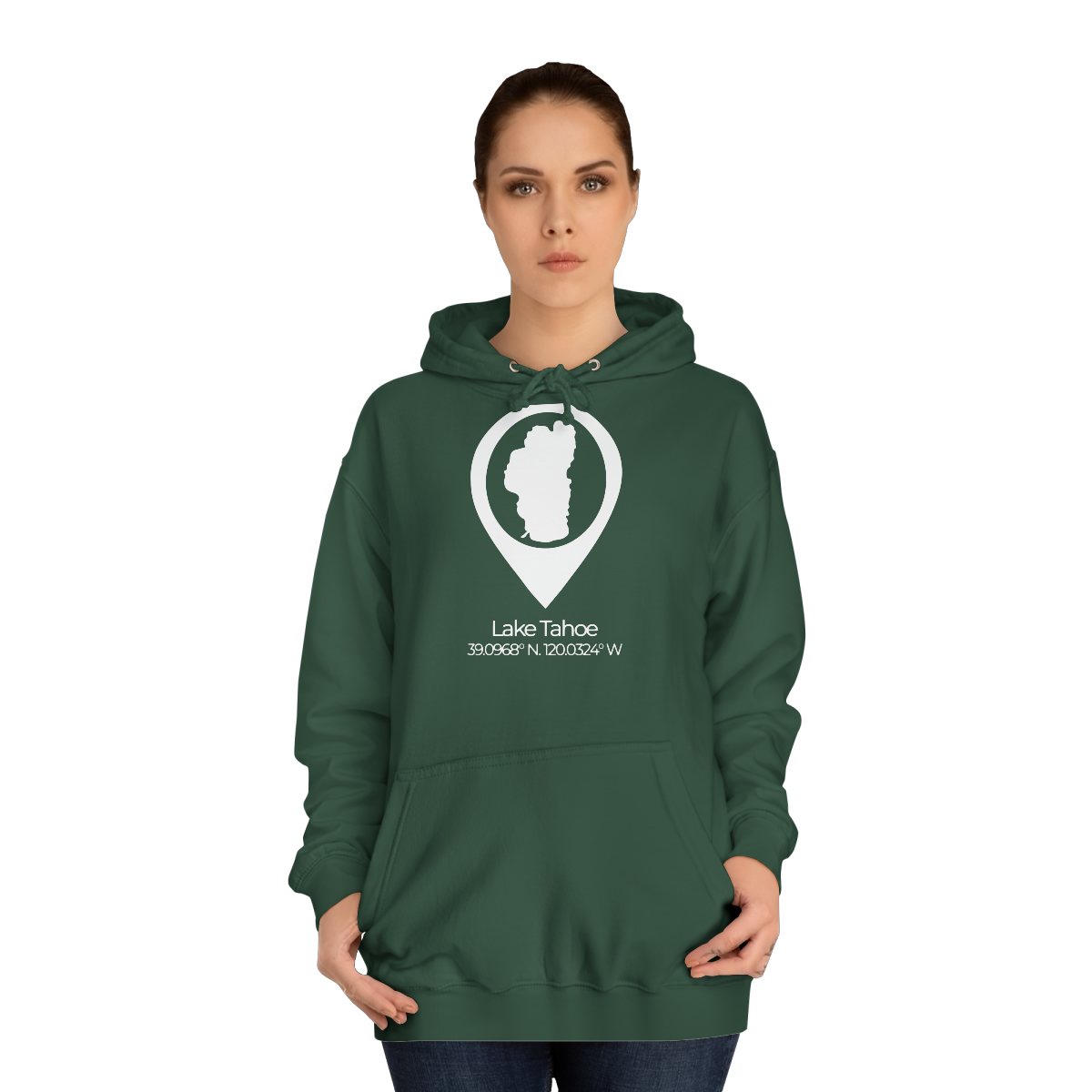 Lake Tahoe Location Pin Hoodie - Image 16