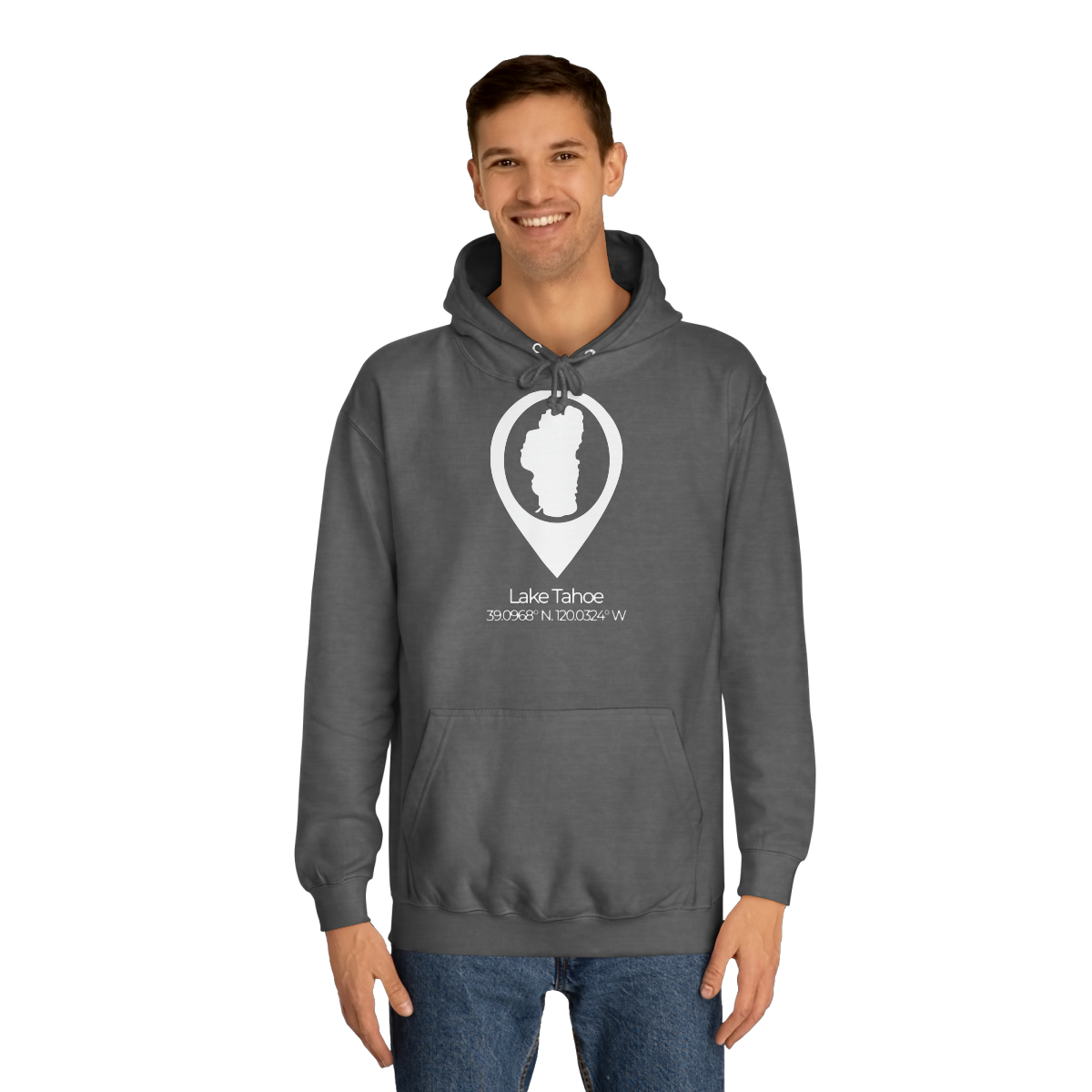 Lake Tahoe Location Pin Hoodie - Image 23