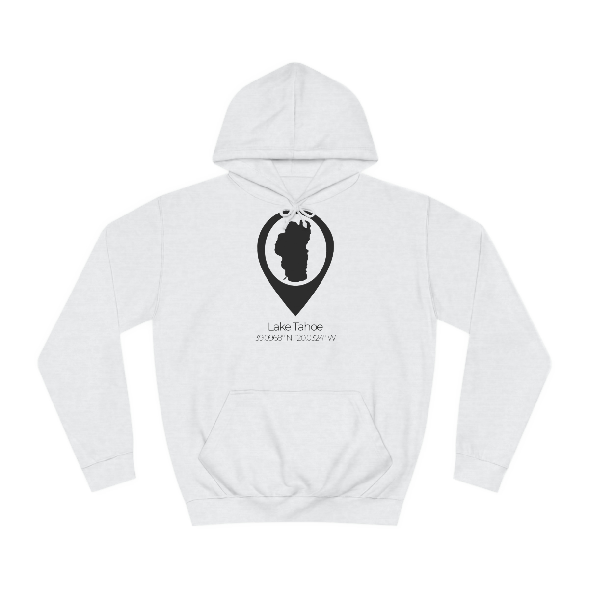 Lake Tahoe Location Pin Hoodie - Image 5