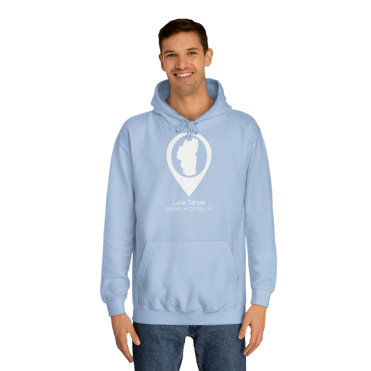 Lake Tahoe Location Pin Hoodie - Image 19