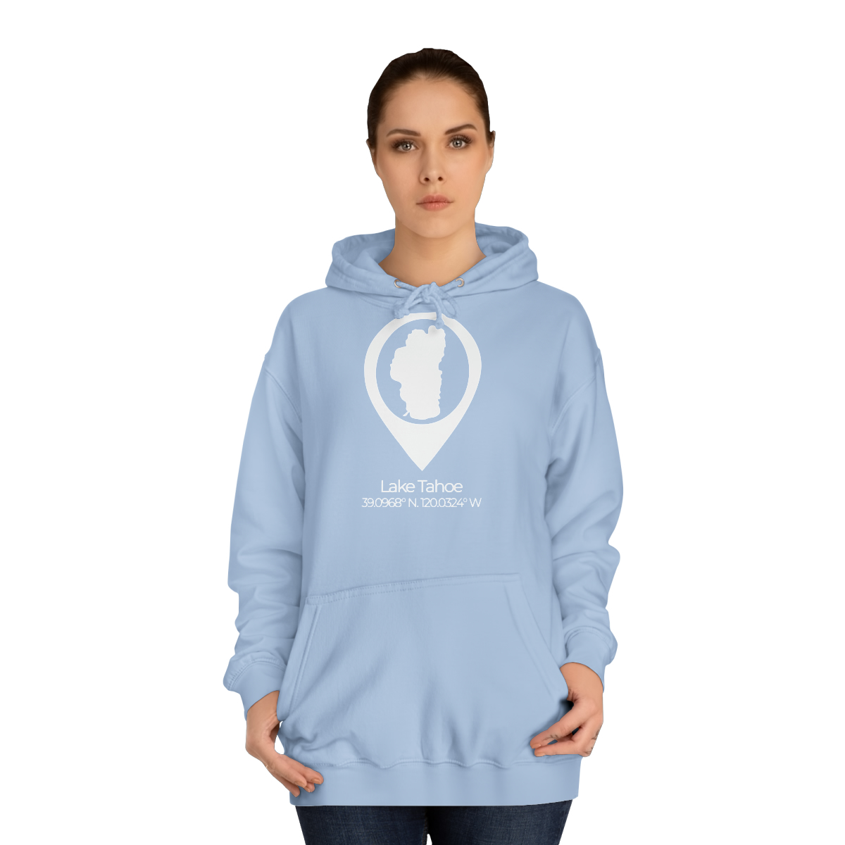 Lake Tahoe Location Pin Hoodie - Image 20