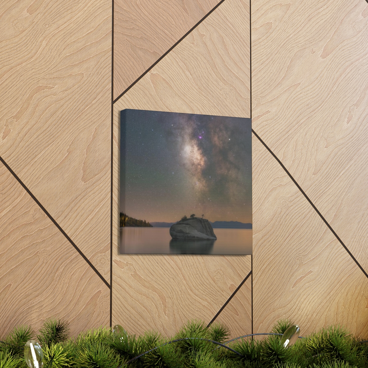 Lake Tahoe Bonsai Rock Canvas Print - Image 63