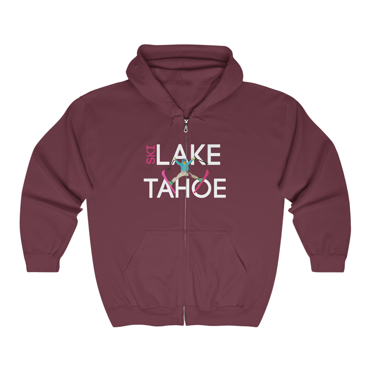 Ski Lake Tahoe Hooded Sweatshirt - Image 11