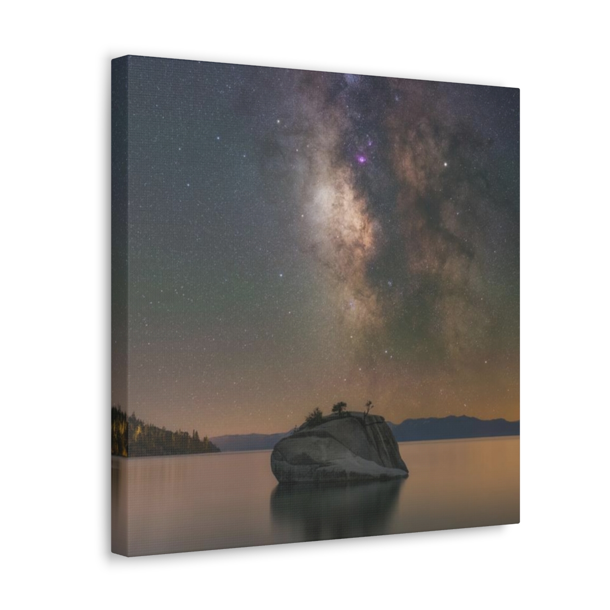 Lake Tahoe Bonsai Rock Canvas Print - Image 65