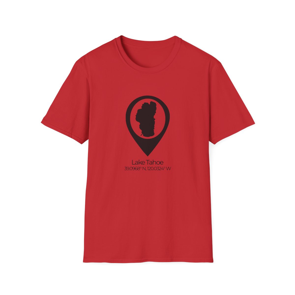 Lake Tahoe Location Pin T-shirt - Image 97