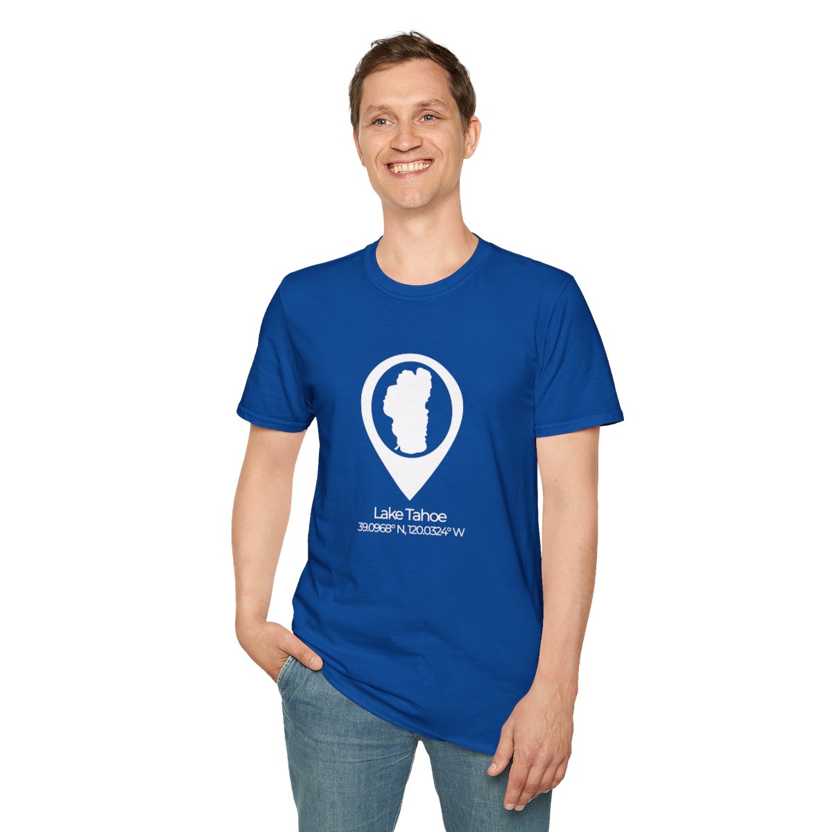 Lake Tahoe Location Pin T-shirt - Image 91