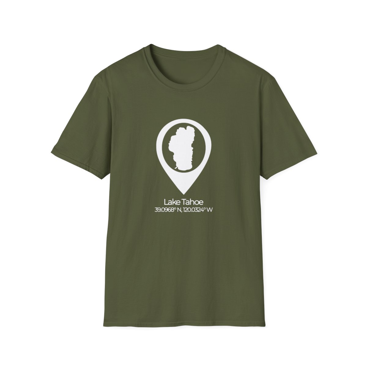Lake Tahoe Location Pin T-shirt - Image 49