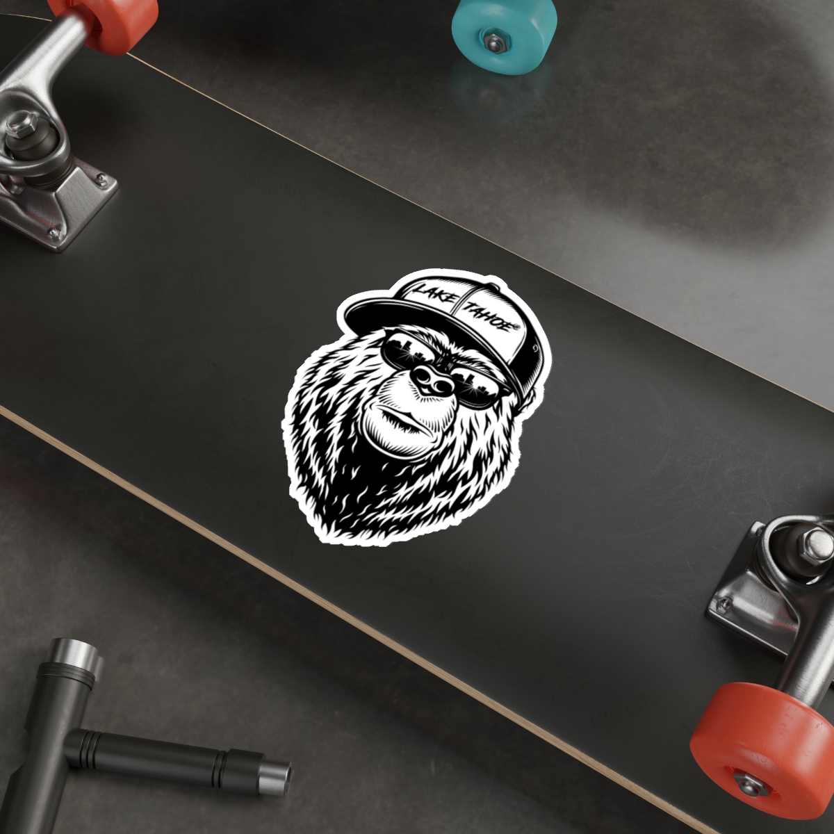 Lake Tahoe Rad Bear Sticker - Image 3