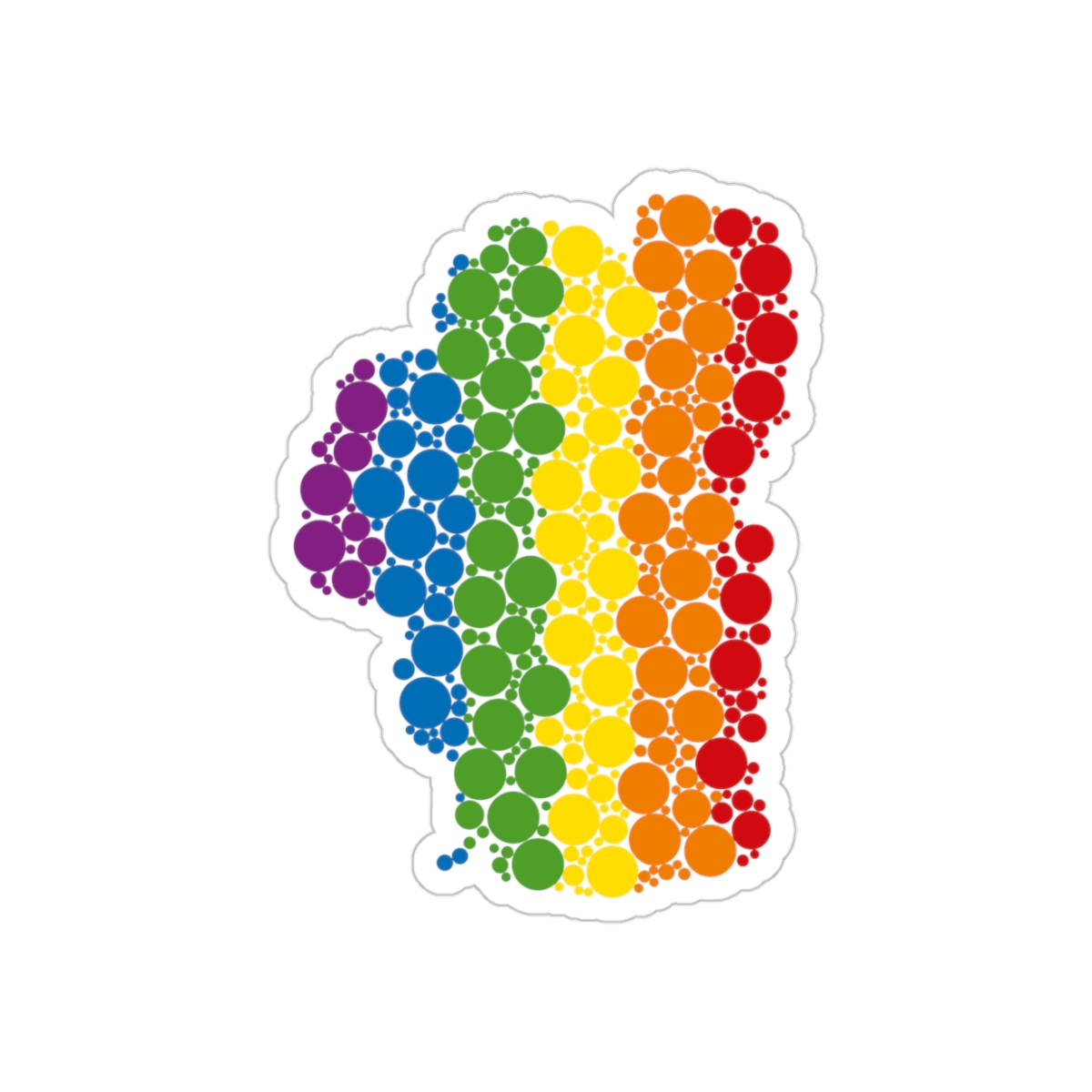 Lake Tahoe Rainbow Outdoor Sticker - Image 4