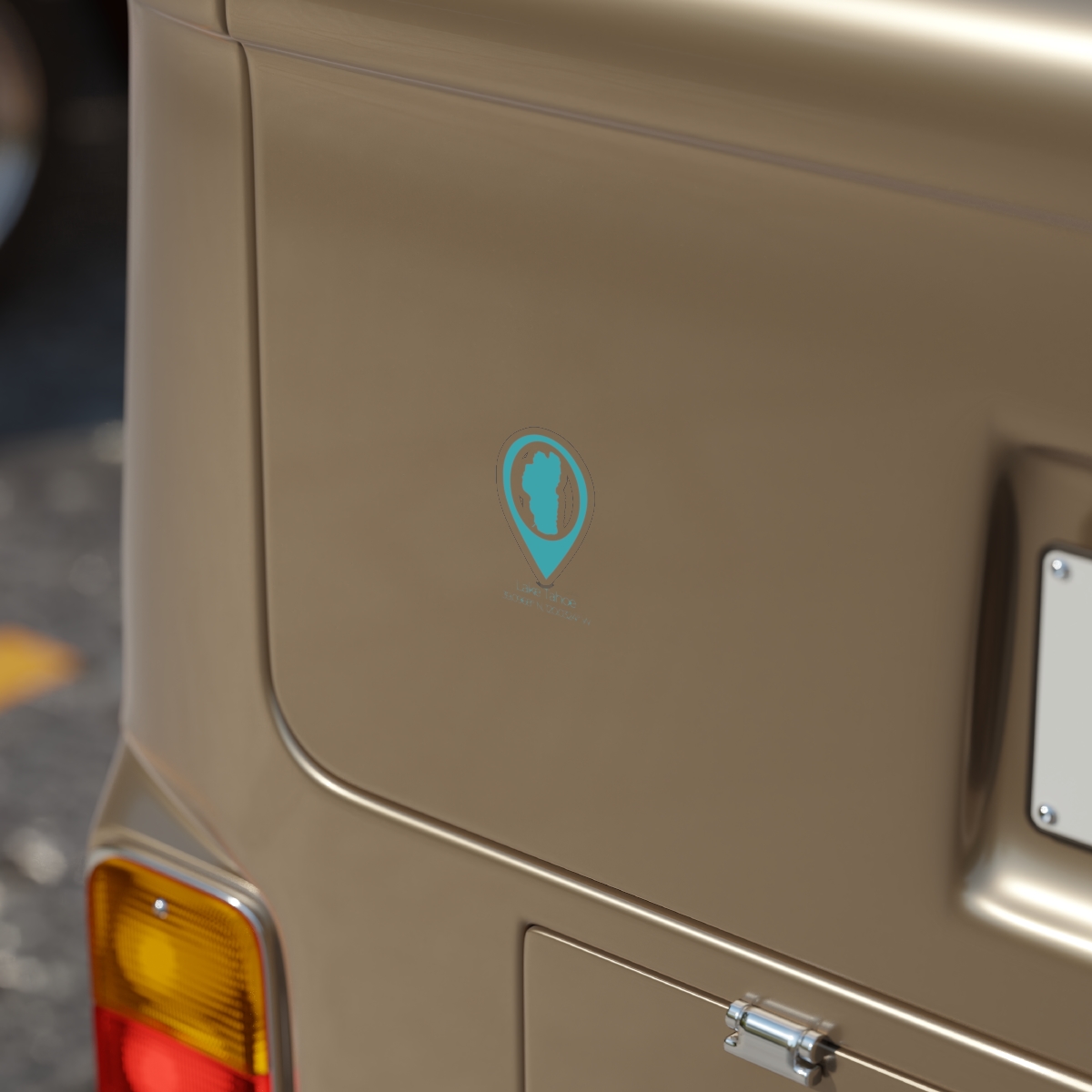 Lake Tahoe Location Pin Outdoor Sticker - Image 8