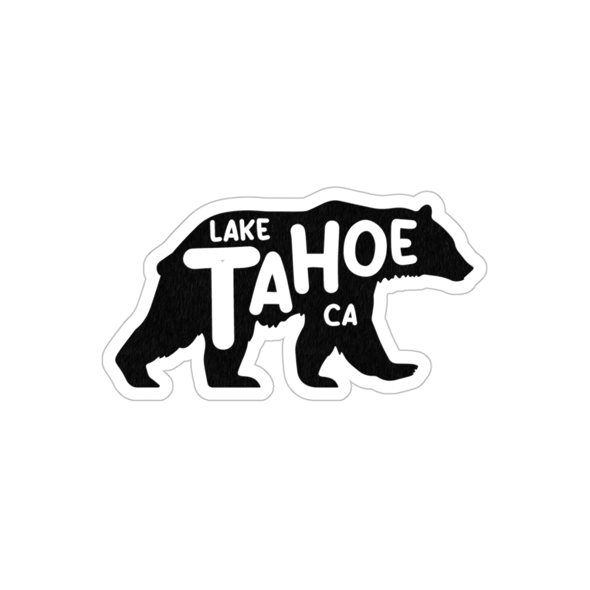 Lake Tahoe Bear Outdoor Sticker - Image 2
