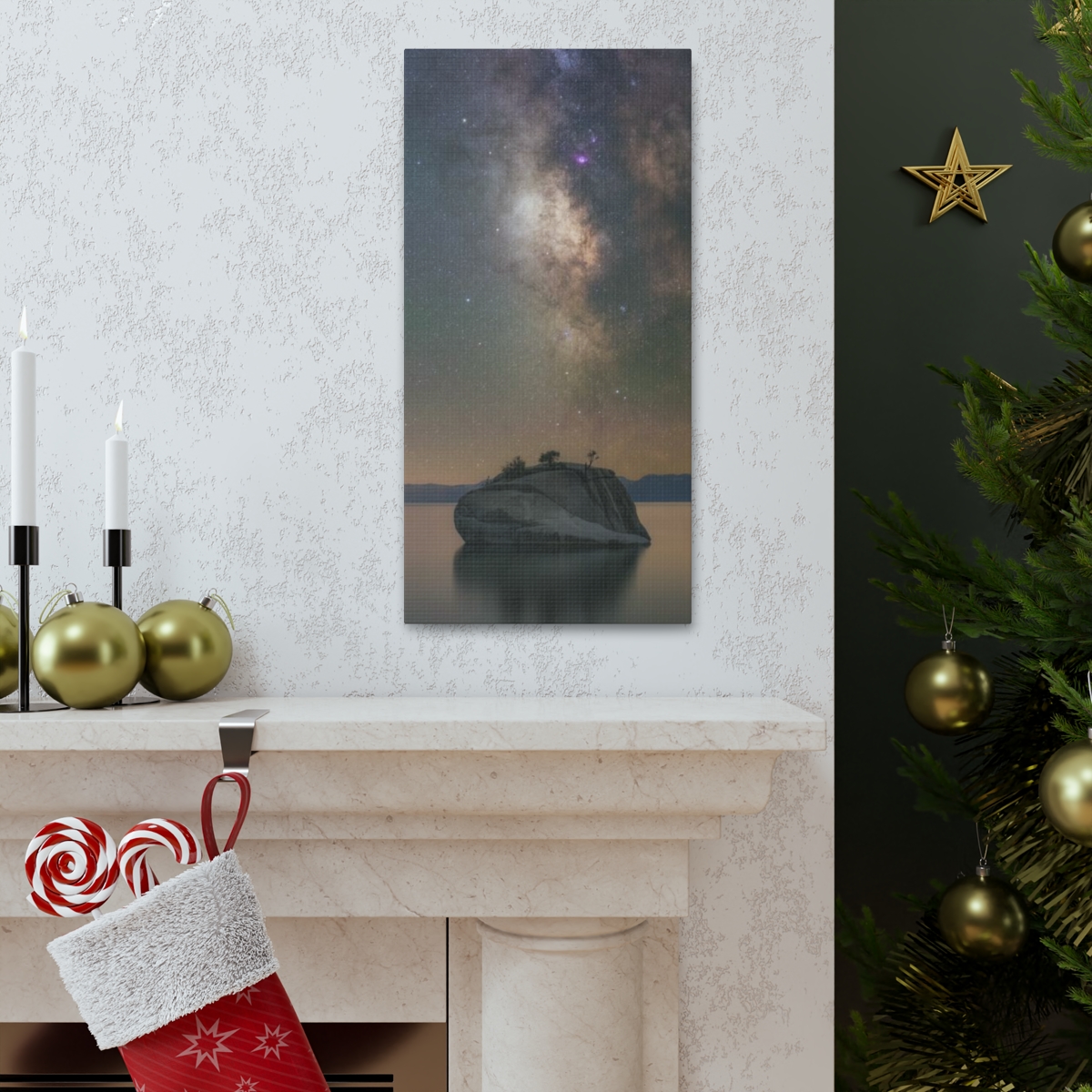 Lake Tahoe Bonsai Rock Canvas Print - Image 76