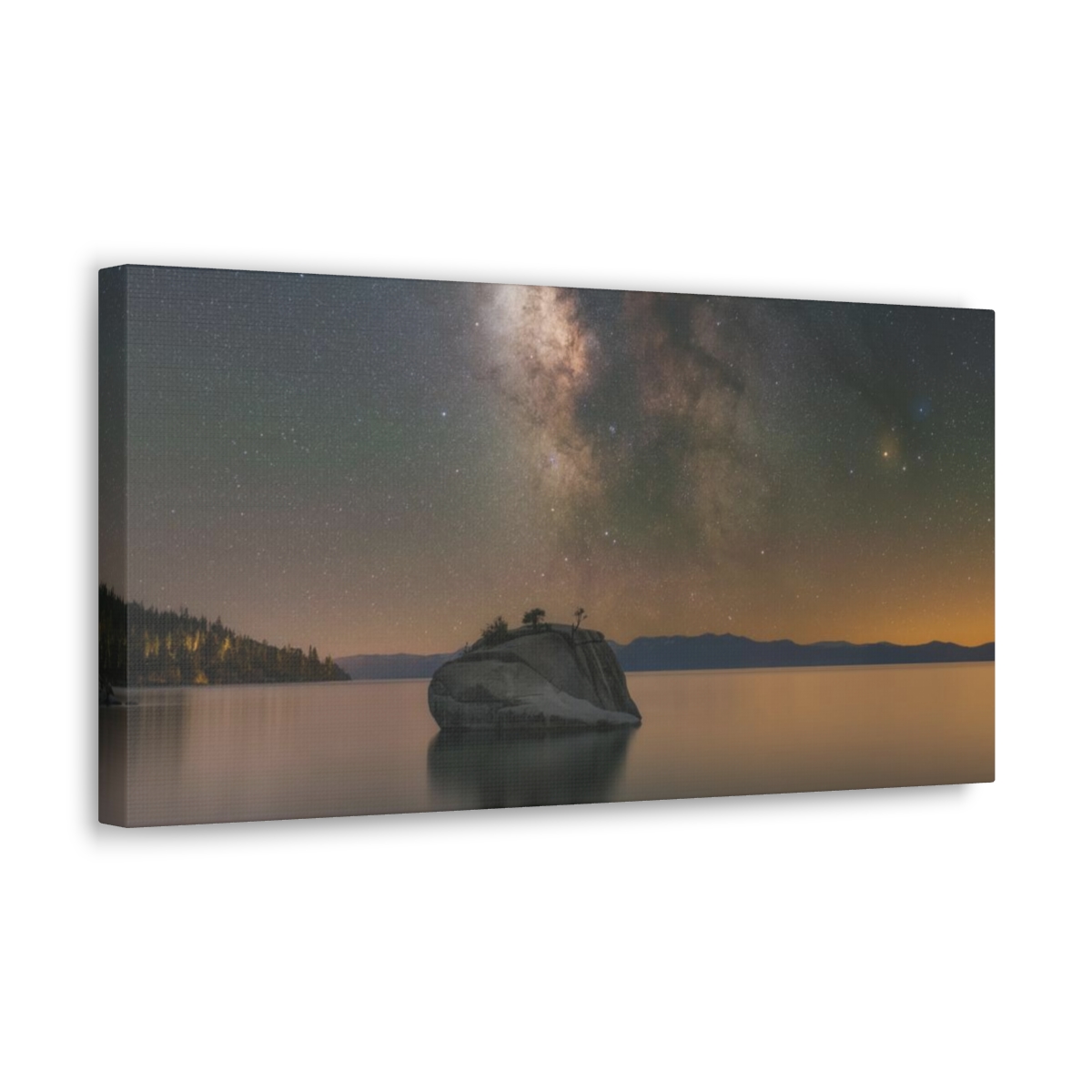 Lake Tahoe Bonsai Rock Canvas Print - Image 79