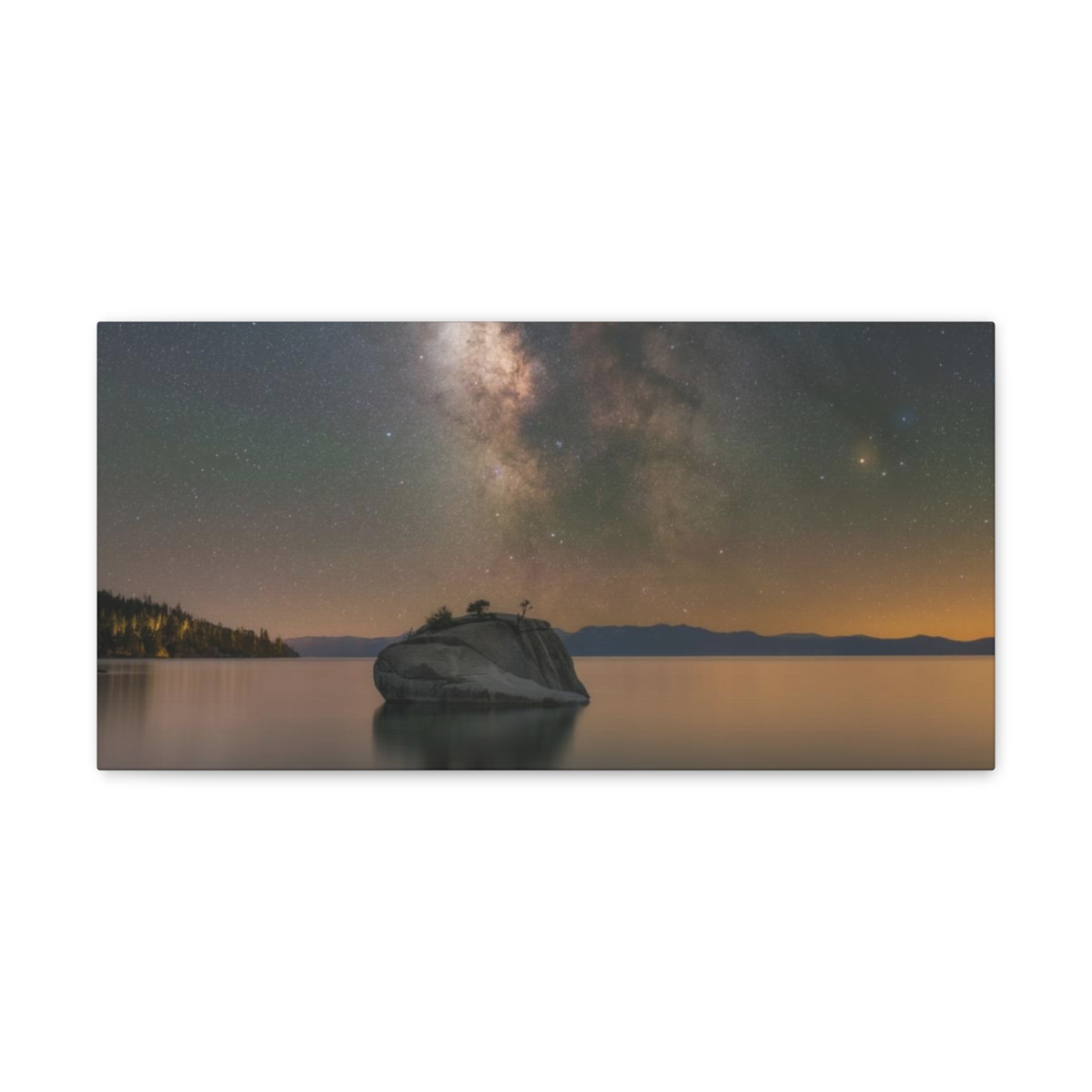 Lake Tahoe Bonsai Rock Canvas Print - Image 78