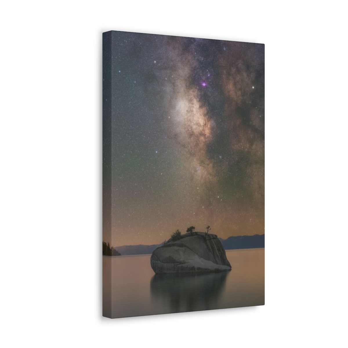 Lake Tahoe Bonsai Rock Canvas Print - Image 86