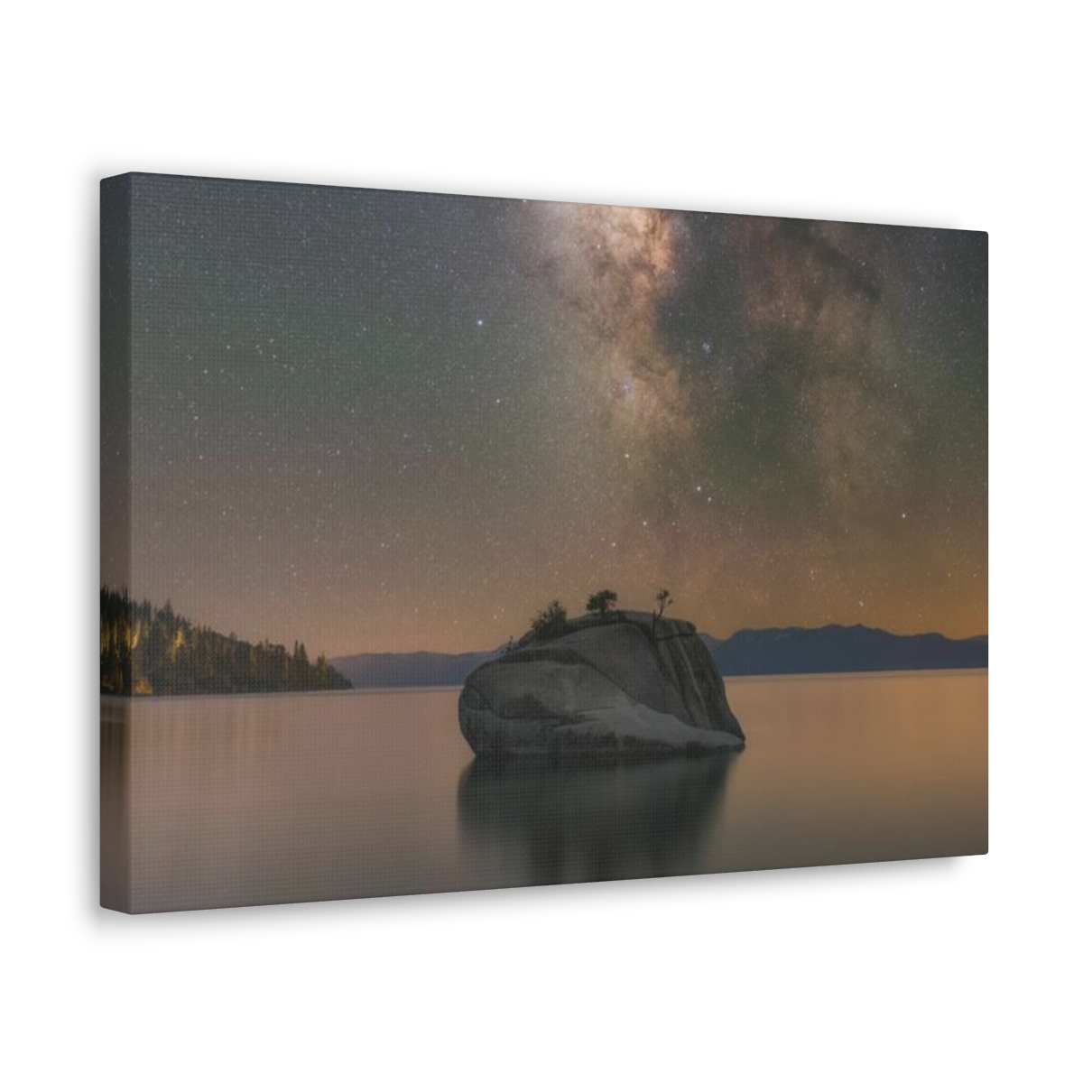 Lake Tahoe Bonsai Rock Canvas Print - Image 93