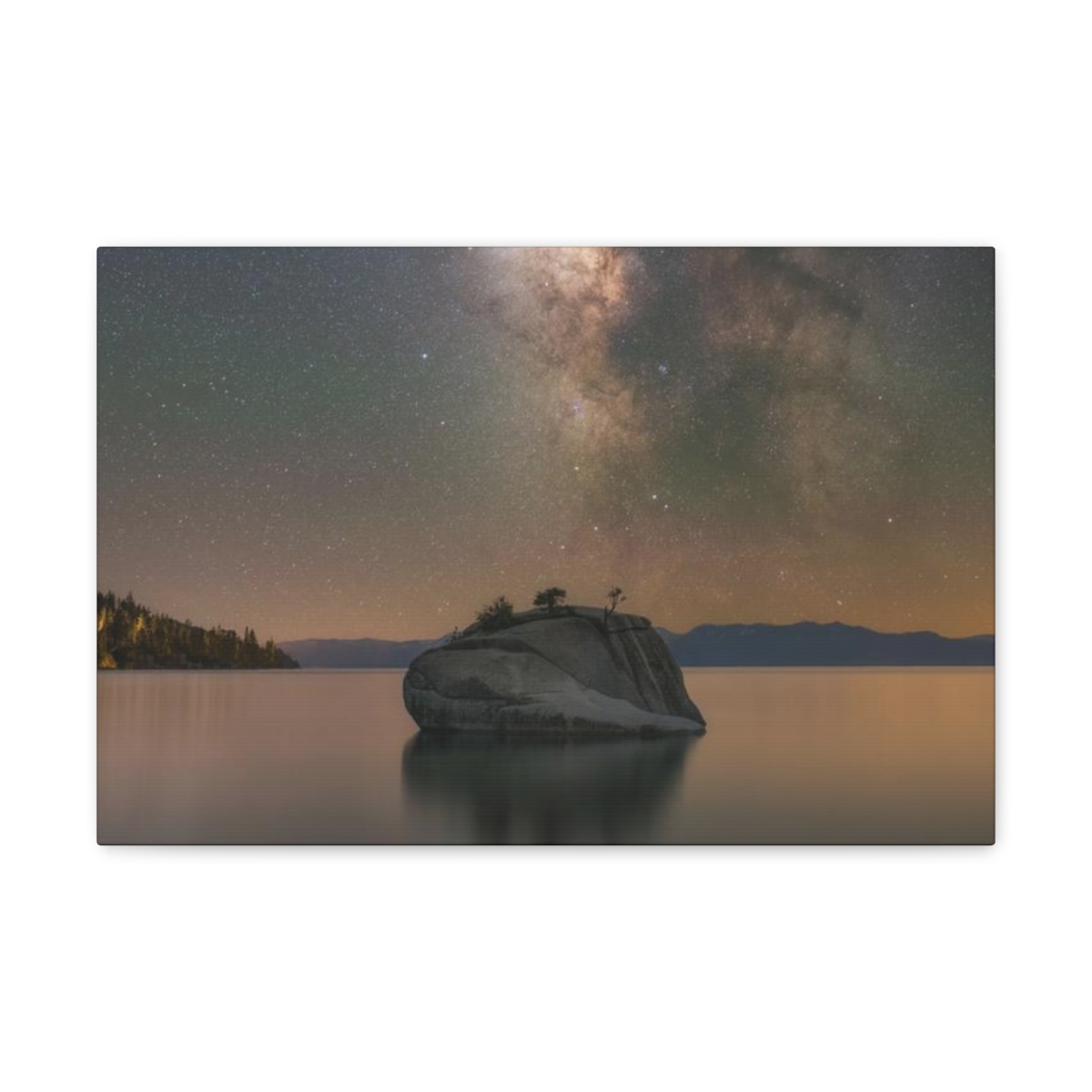 Lake Tahoe Bonsai Rock Canvas Print - Image 92