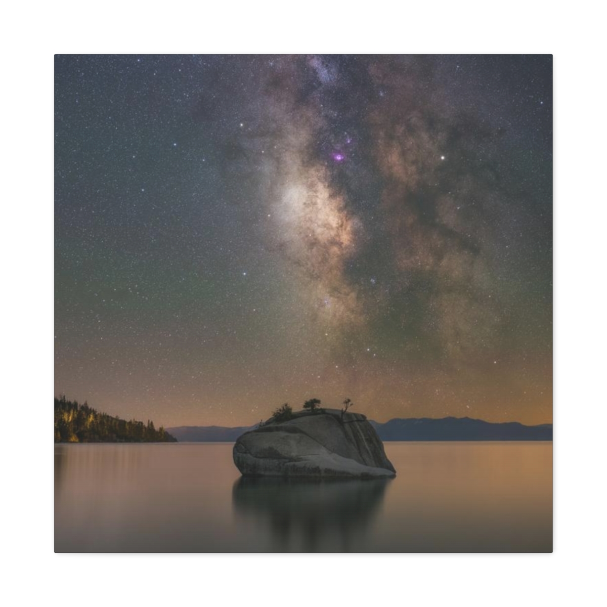 Lake Tahoe Bonsai Rock Canvas Print - Image 106