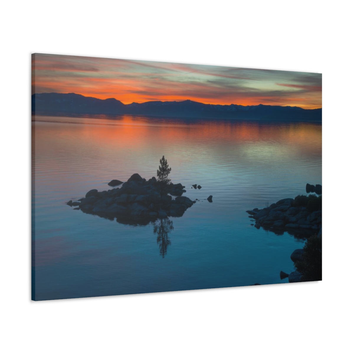 Lake Tahoe Sunset Canvas Print - Image 23