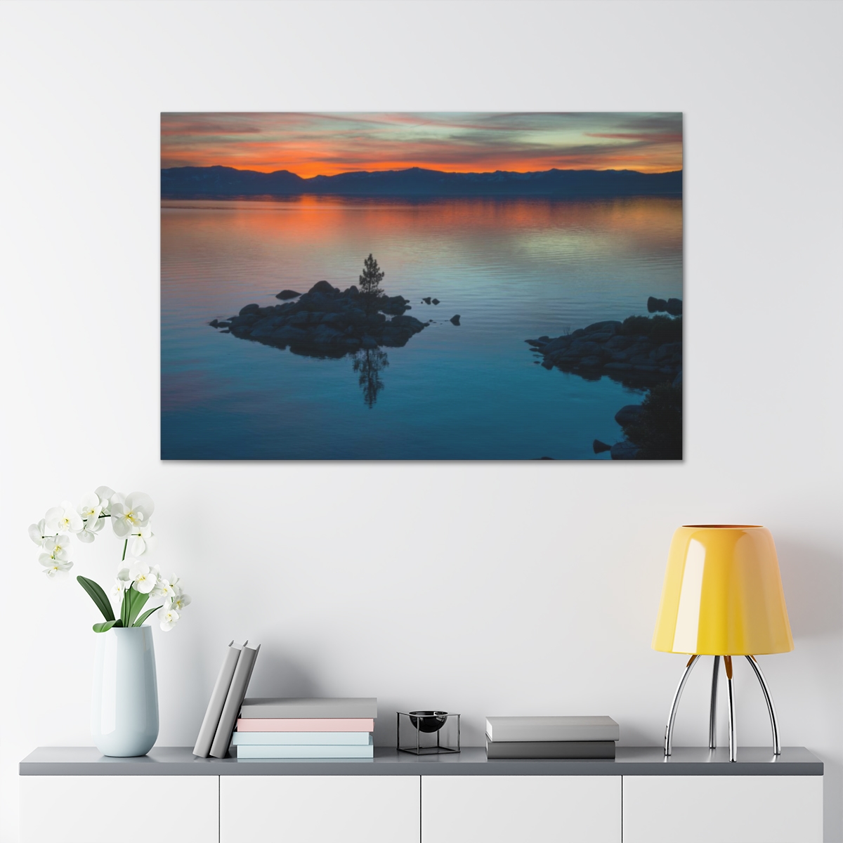 Lake Tahoe Sunset Canvas Print - Image 25