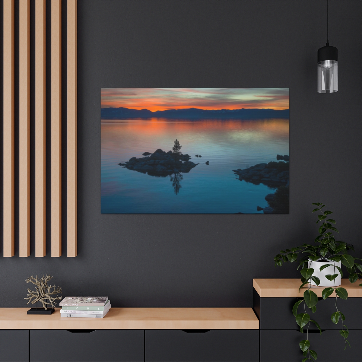 Lake Tahoe Sunset Canvas Print - Image 26