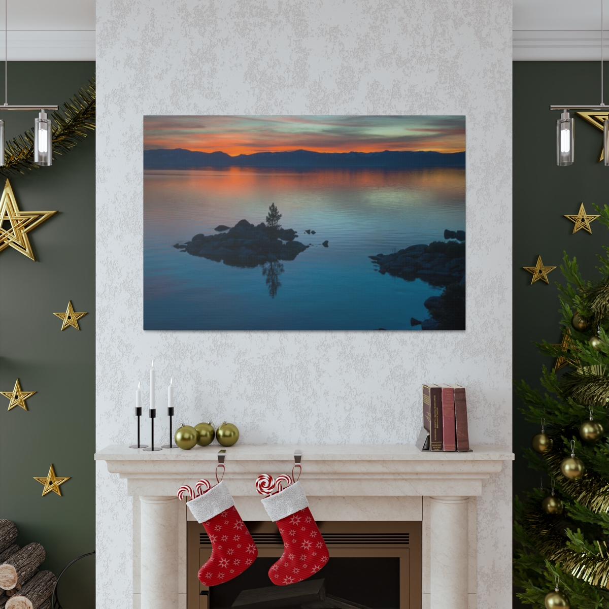 Lake Tahoe Sunset Canvas Print - Image 27