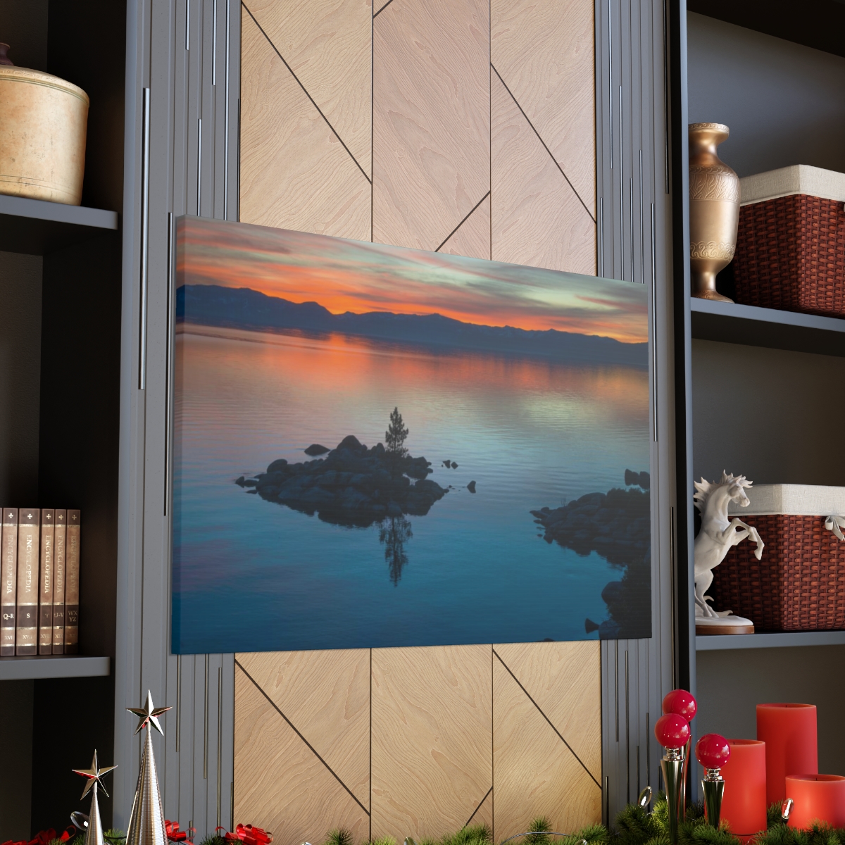 Lake Tahoe Sunset Canvas Print - Image 28
