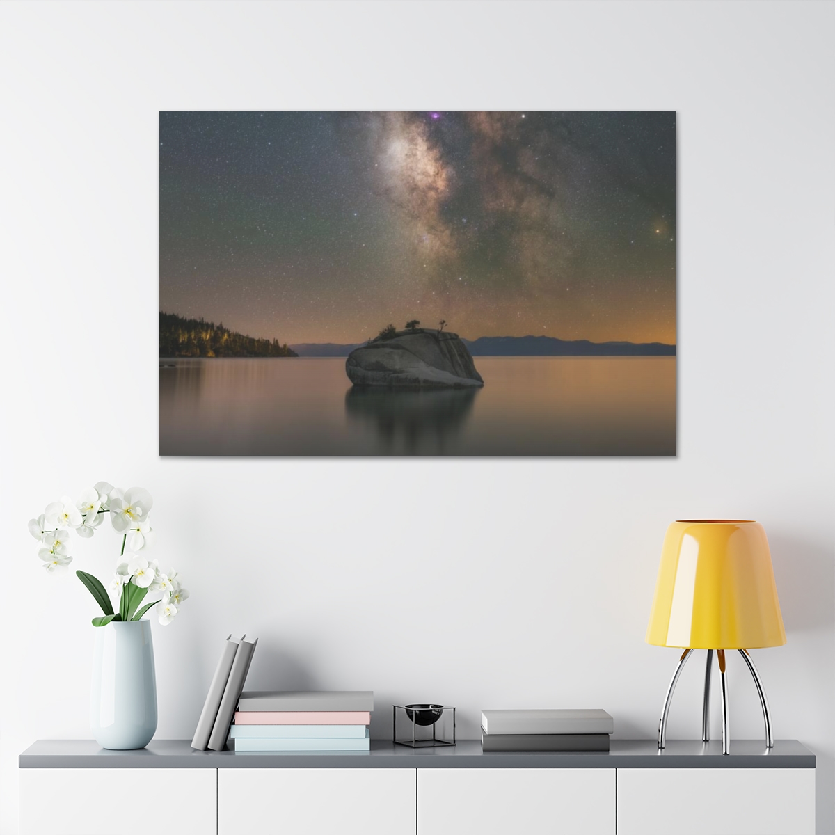 Lake Tahoe Bonsai Rock Canvas Print - Image 116