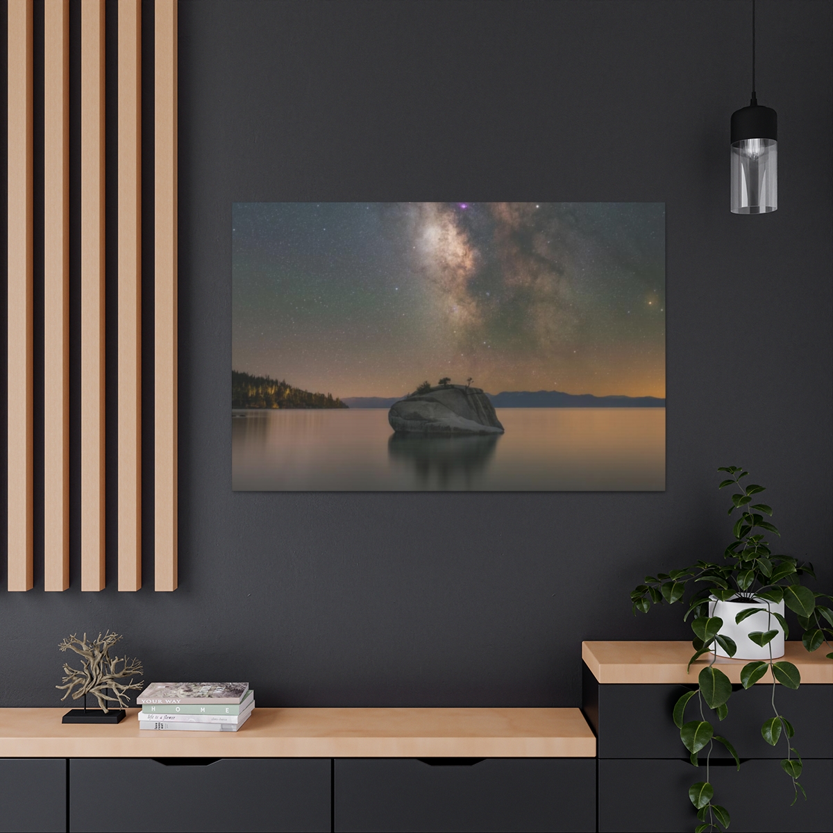 Lake Tahoe Bonsai Rock Canvas Print - Image 117