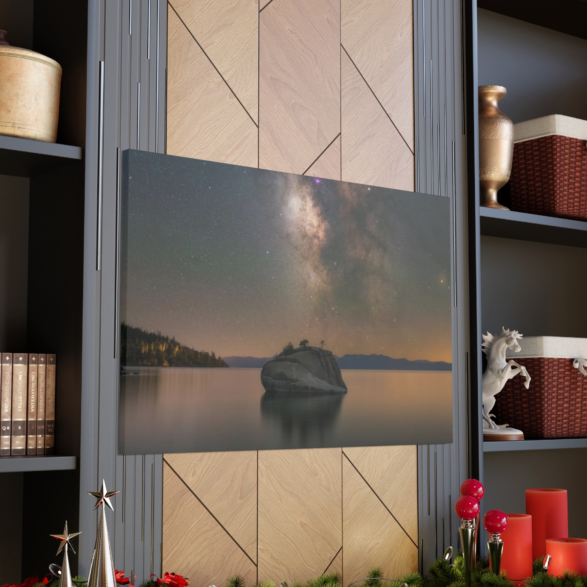 Lake Tahoe Bonsai Rock Canvas Print - Image 119