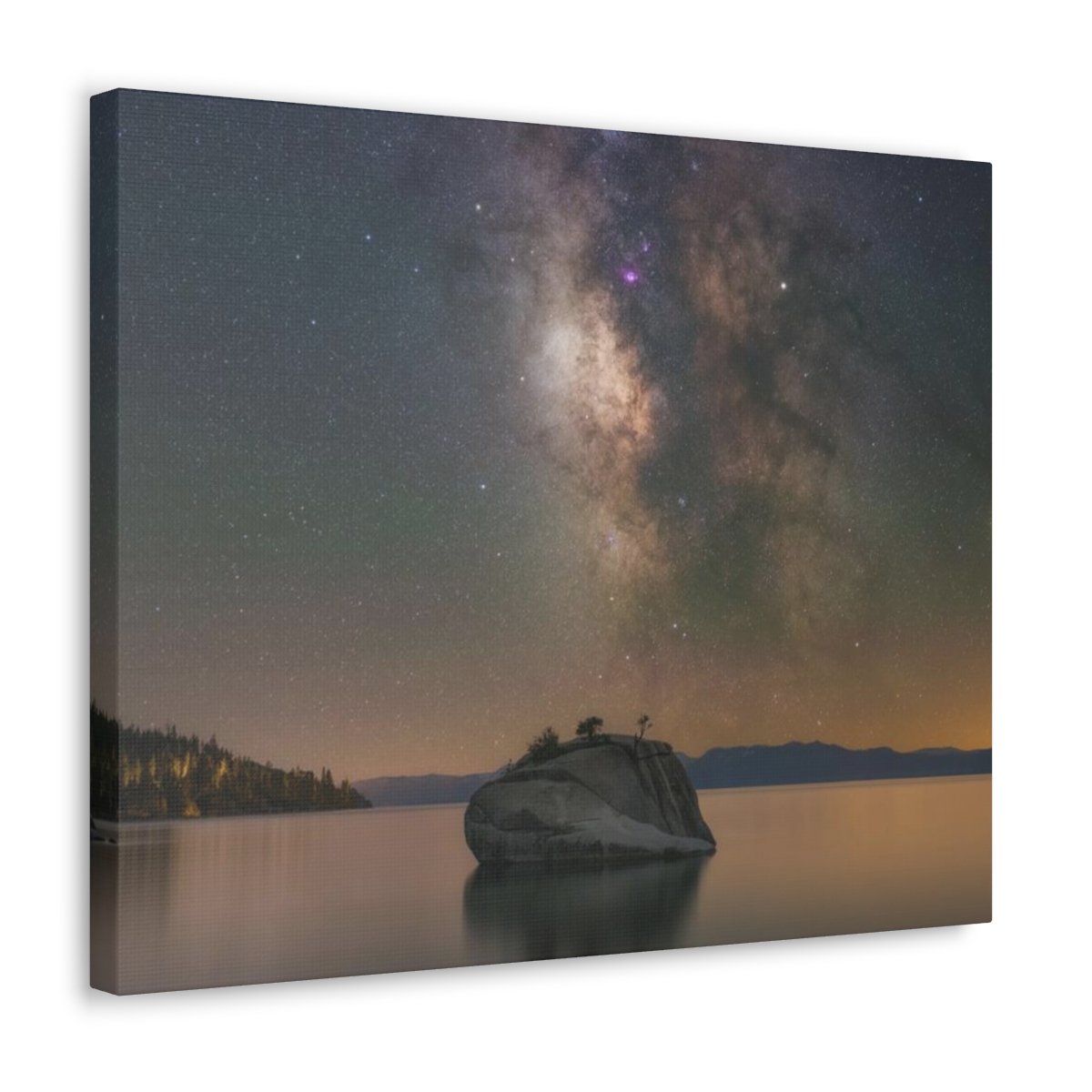 Lake Tahoe Bonsai Rock Canvas Print - Image 121