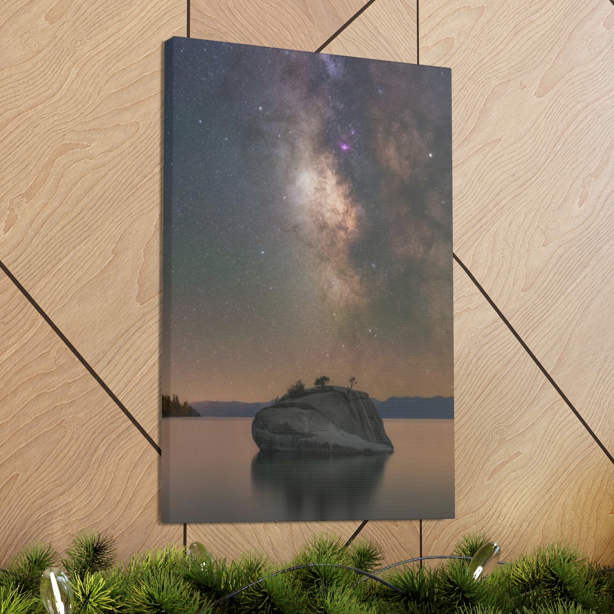 Lake Tahoe Bonsai Rock Canvas Print - Image 132