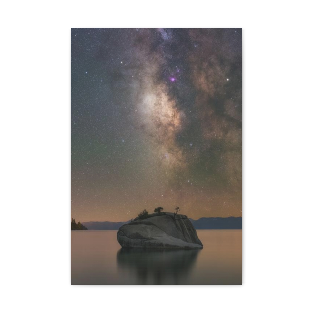 Lake Tahoe Bonsai Rock Canvas Print - Image 127