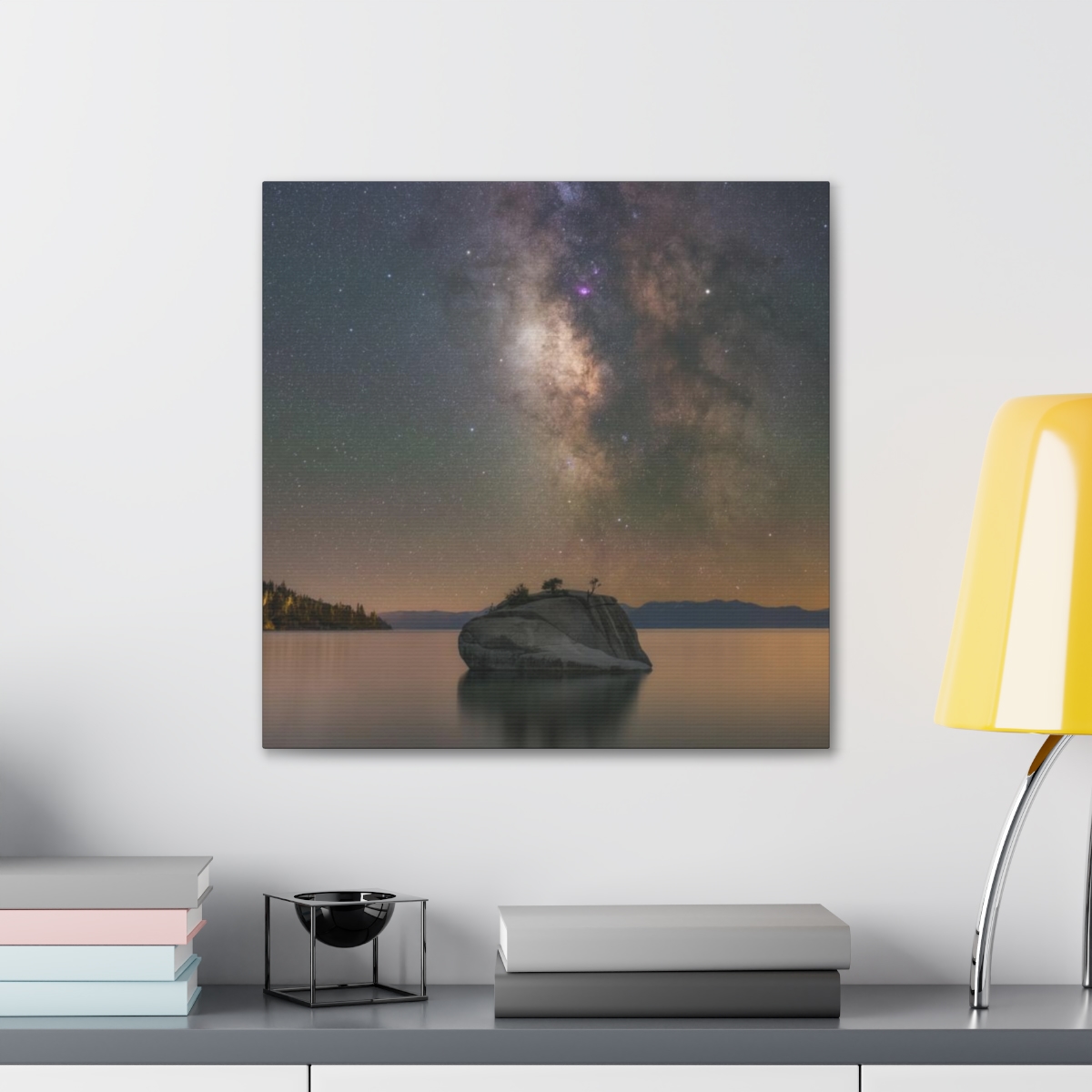 Lake Tahoe Bonsai Rock Canvas Print - Image 136