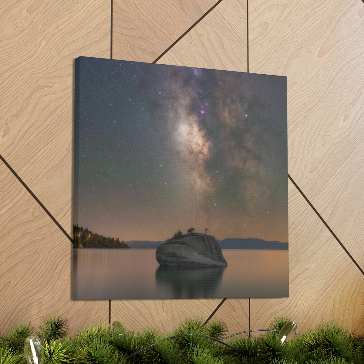 Lake Tahoe Bonsai Rock Canvas Print - Image 139