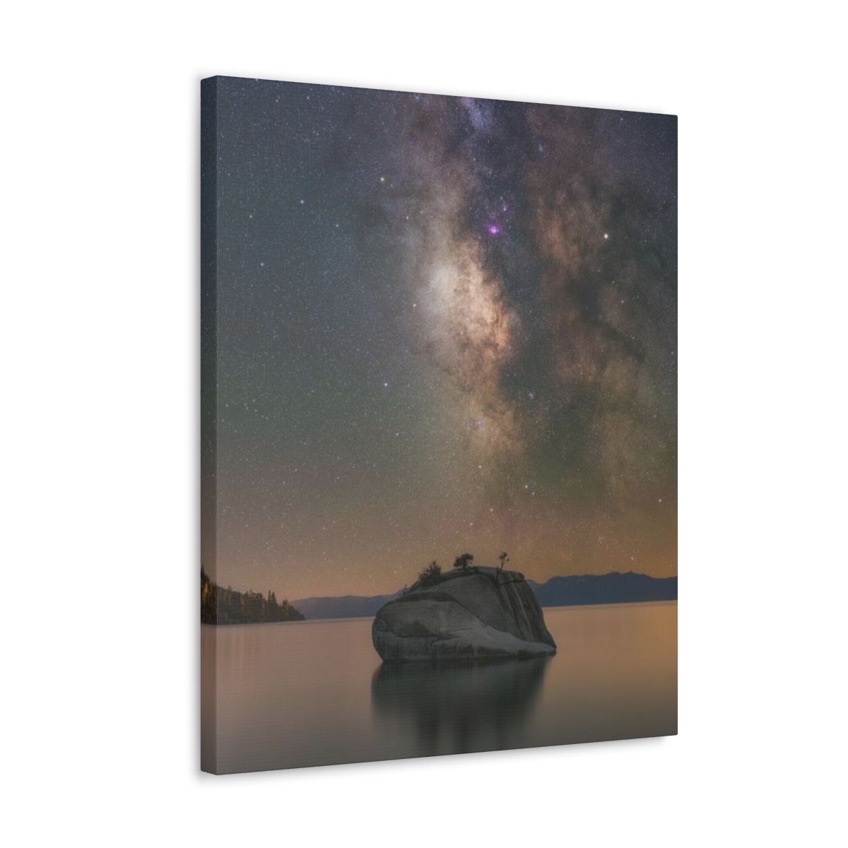 Lake Tahoe Bonsai Rock Canvas Print - Image 141