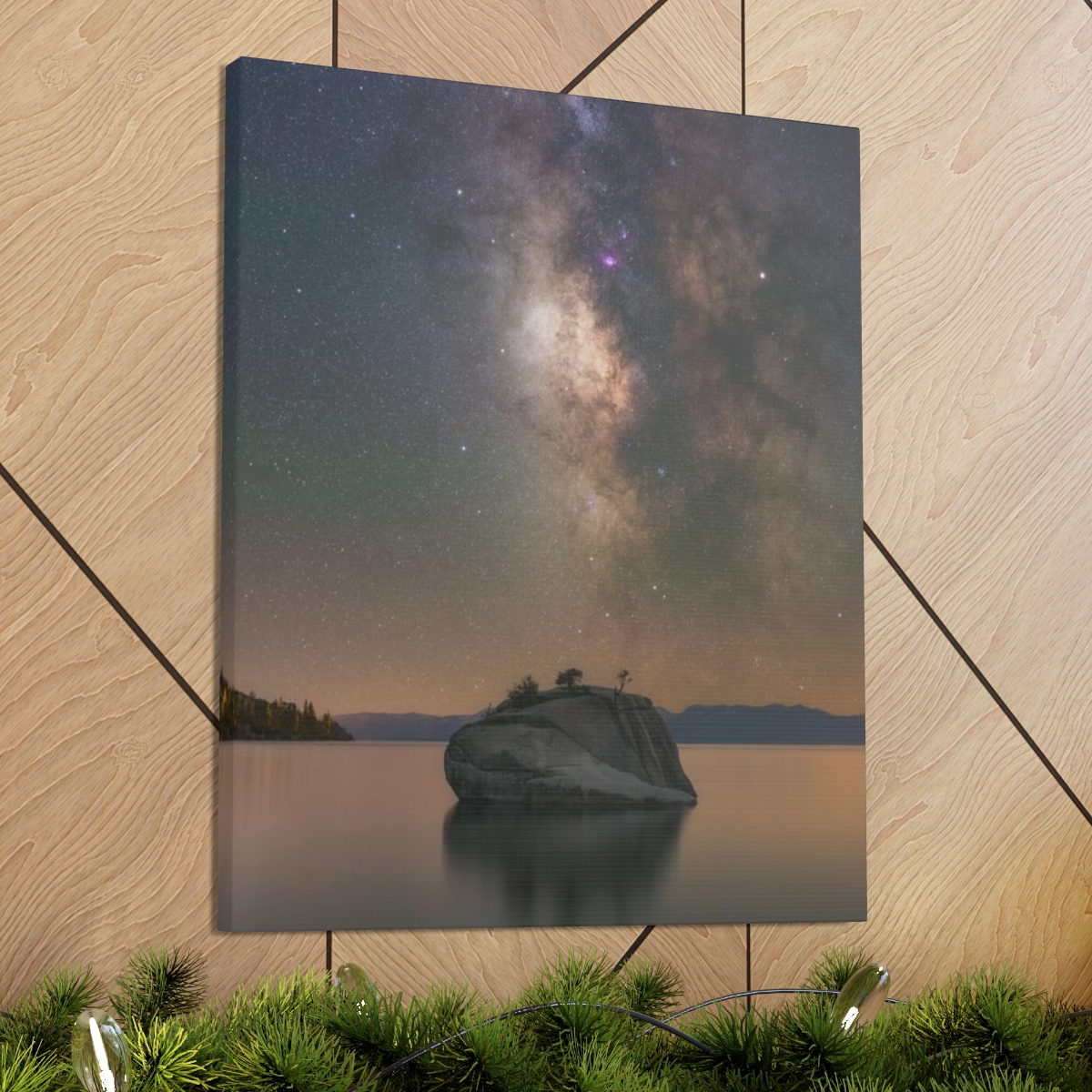 Lake Tahoe Bonsai Rock Canvas Print - Image 146