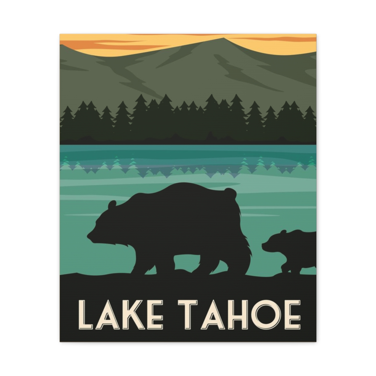 Lake Tahoe Bear Canvas Print - Image 22